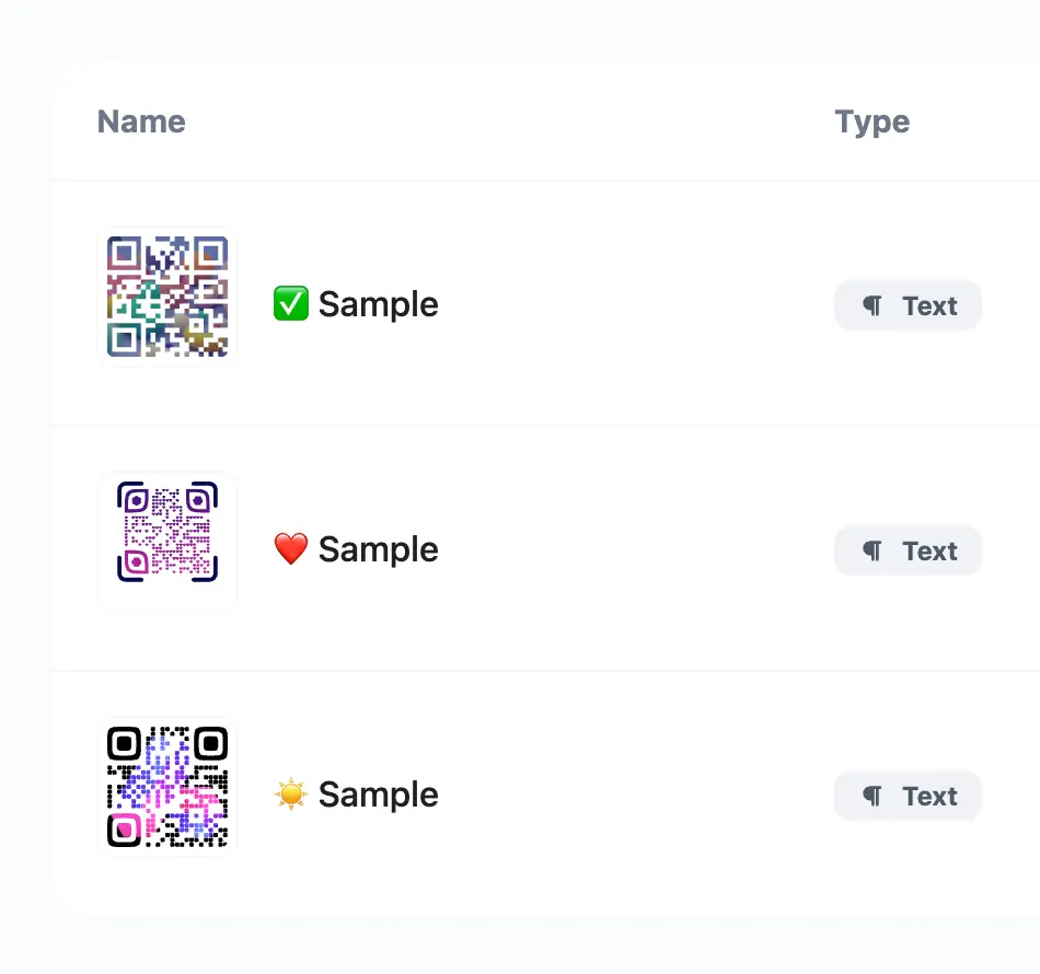 Знімок екрана сторінки системи QR-кодів